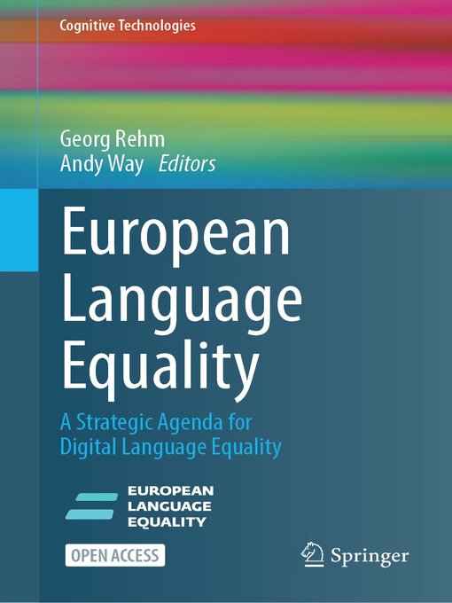 Title details for European Language Equality by Georg Rehm - Available